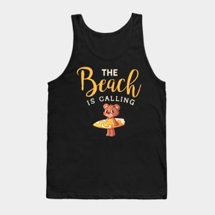 The Beach Is Calling Tank Top